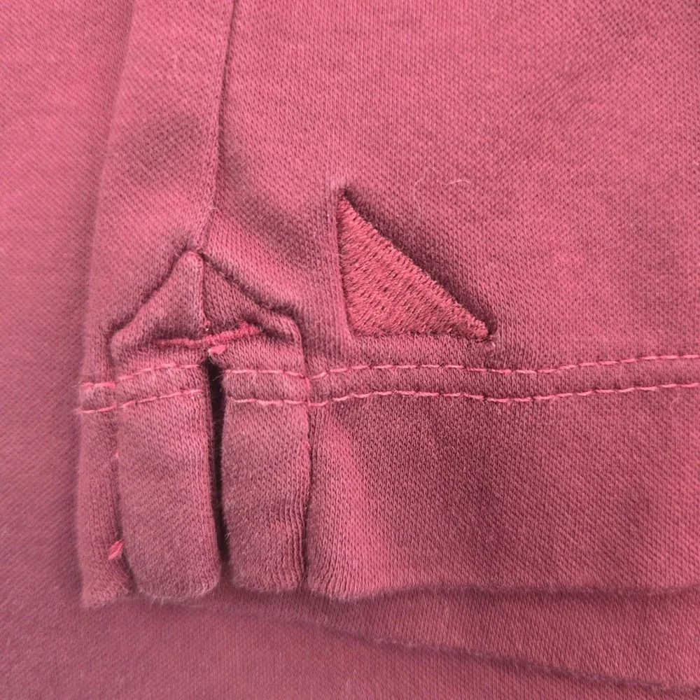 UNTUCKit Damaschino Polo Shirt Mens XX Large Maroon Long Sleeve Cotton